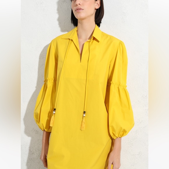 SOLD! on ebay MaxMara Poplin Fedora label-cut Full-Sleeve Tunic DressSize:IT36 - Picture 2 of 13